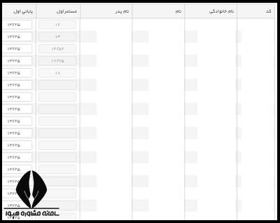 دریافت کارنامه دانش آموزان